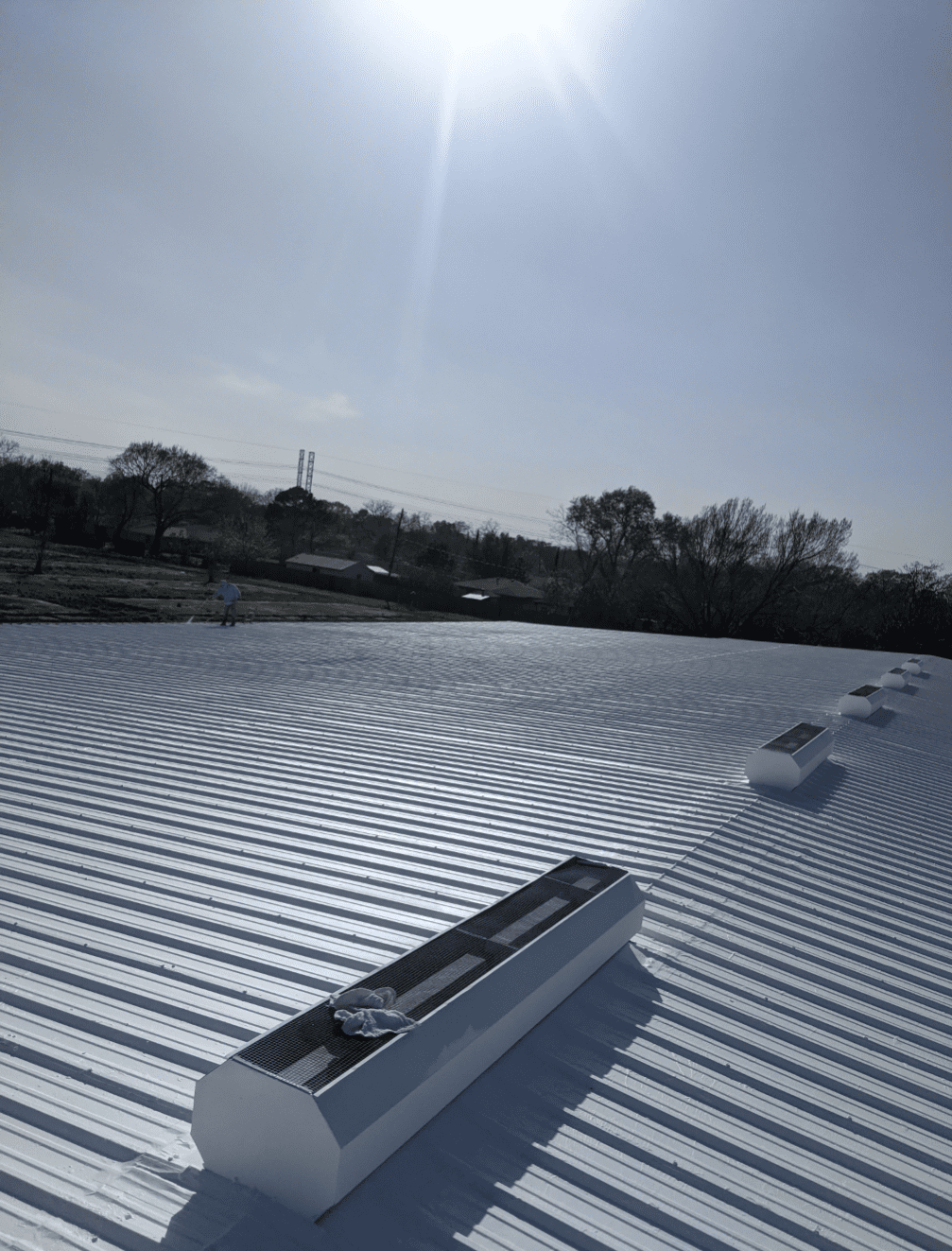 Roof coating commercial recoat Pasadena commercial roofing