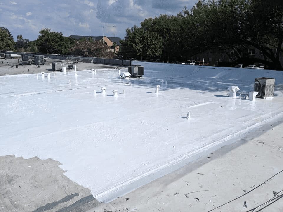 Commercial roof coating project image